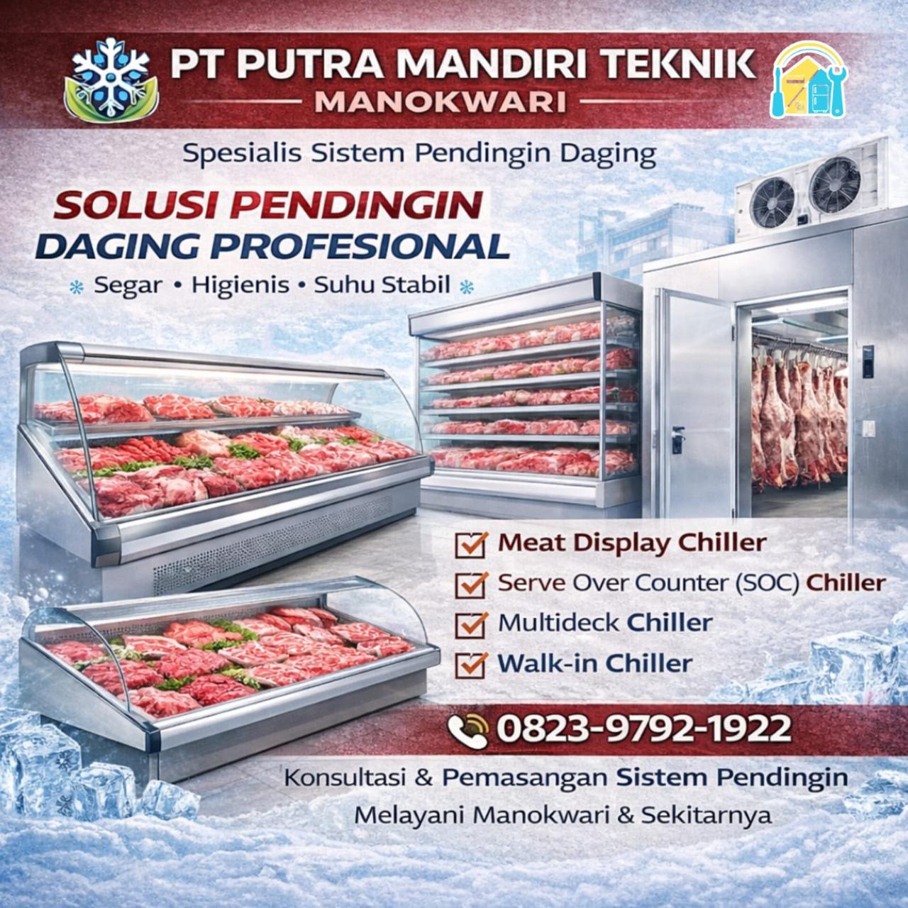Service Serve Over Counter (SOC) Chiller Warmare 0823-9792-1922