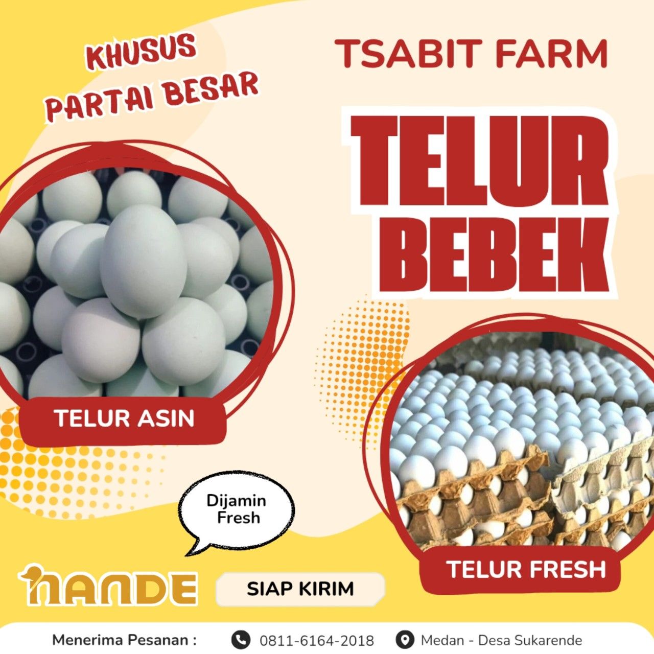 Telur Bebek Asin Humbang Hasundutan – 0811-6164-2018 Tsabit Farm