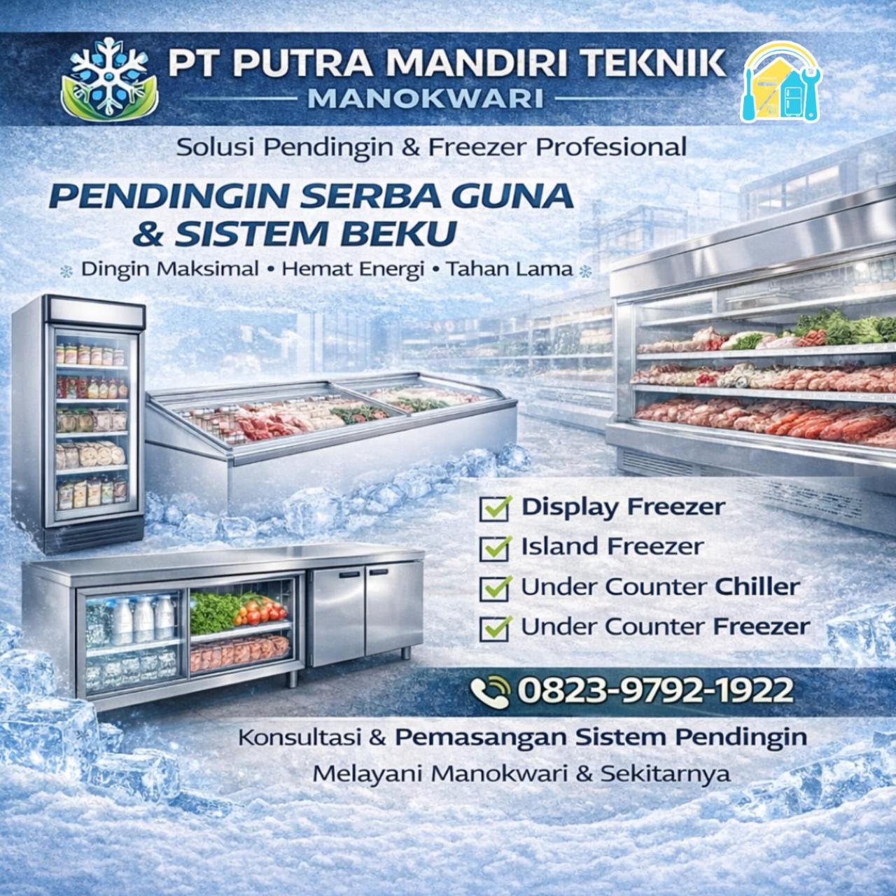 Service Island Freezer Manokwari Barat 0823-9792-1922