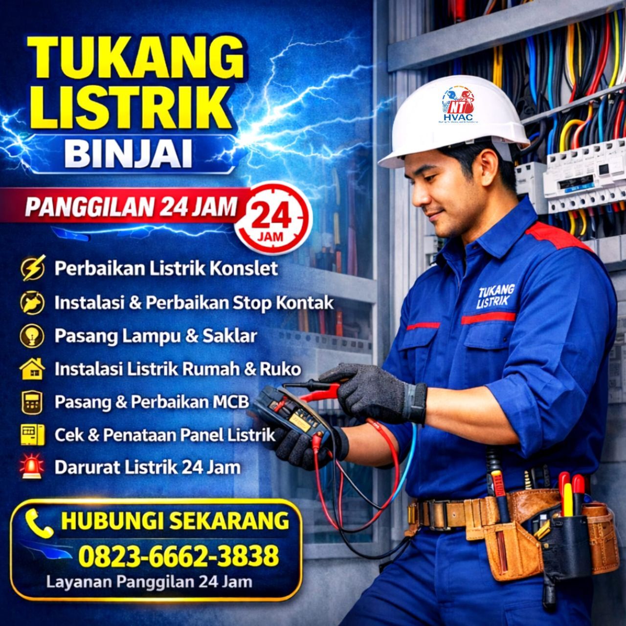 Tukang Listrik Binjai Utara 0823-6662-3838