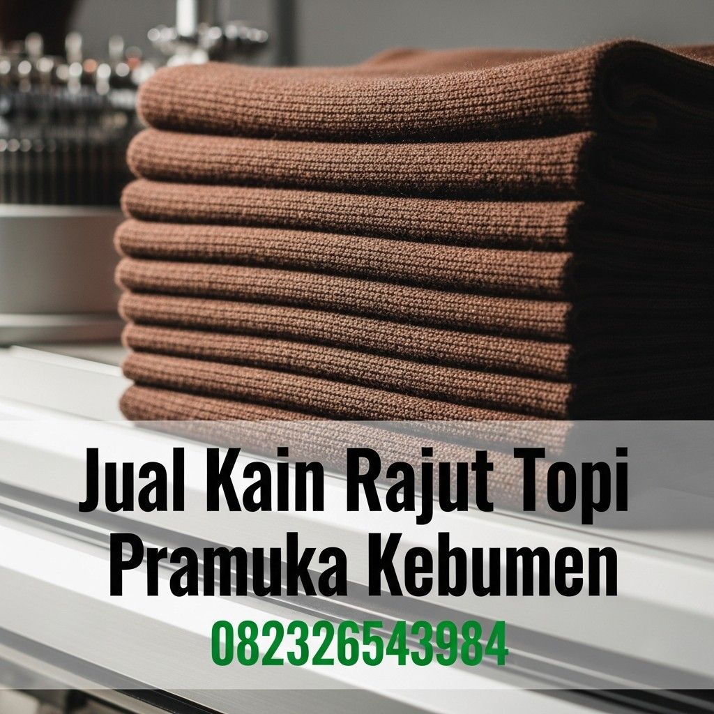 Jual Kain Rajut Topi Pramuka Kebumen 082326543984