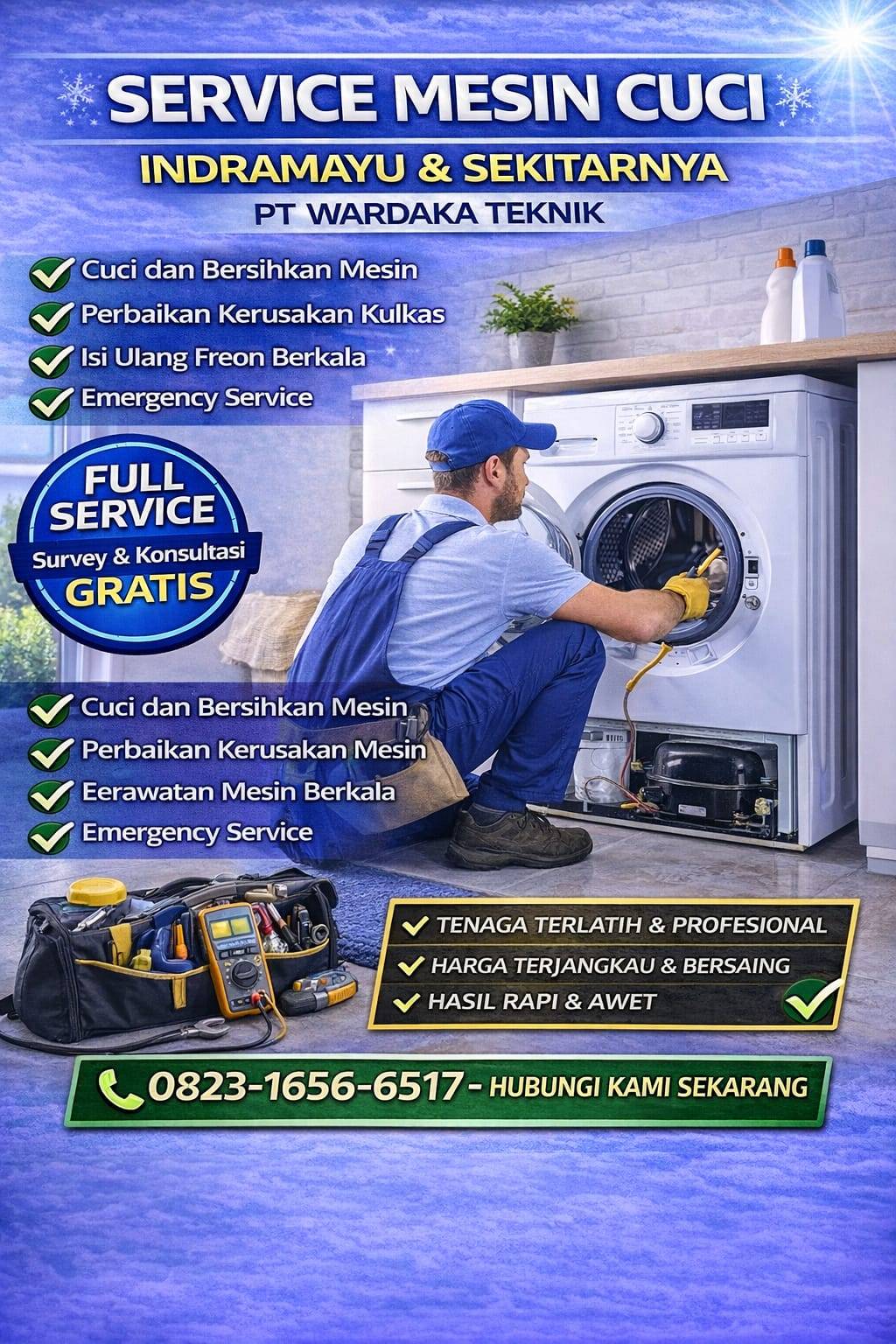 Service Mesin Cuci Otomatis Haurgelis Handal & Terpercaya | CV WARDAKA TEKNIK 0823-1656-6517