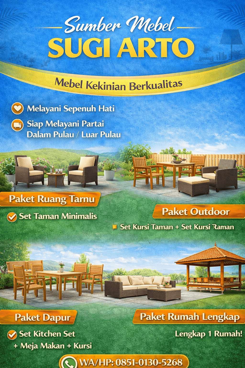 Kursi Tamu Lawang untuk Ruang Tamu Modern – 0851-0130-5268