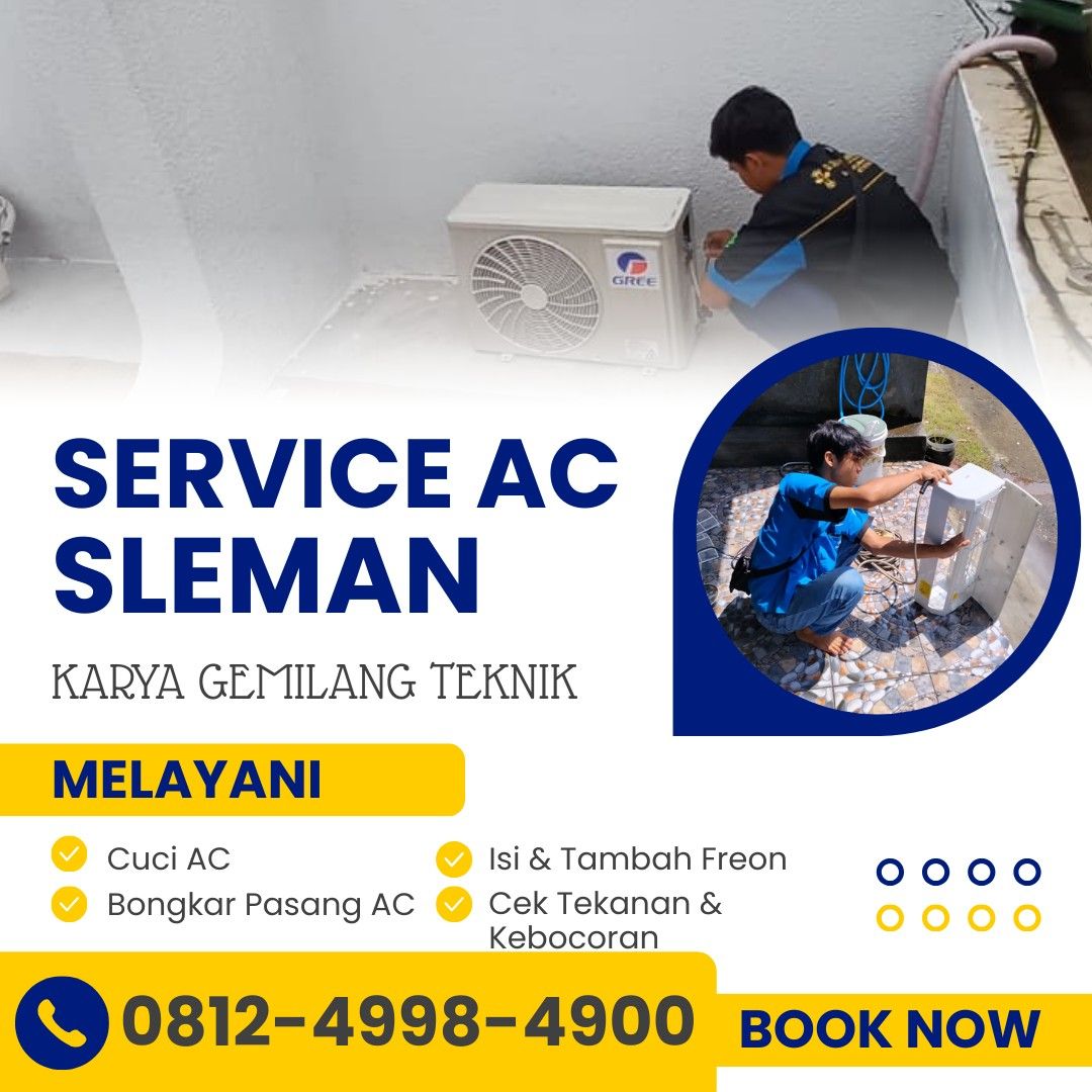 DAFTAR HARGA SERVICE AC SLEMAN 2026