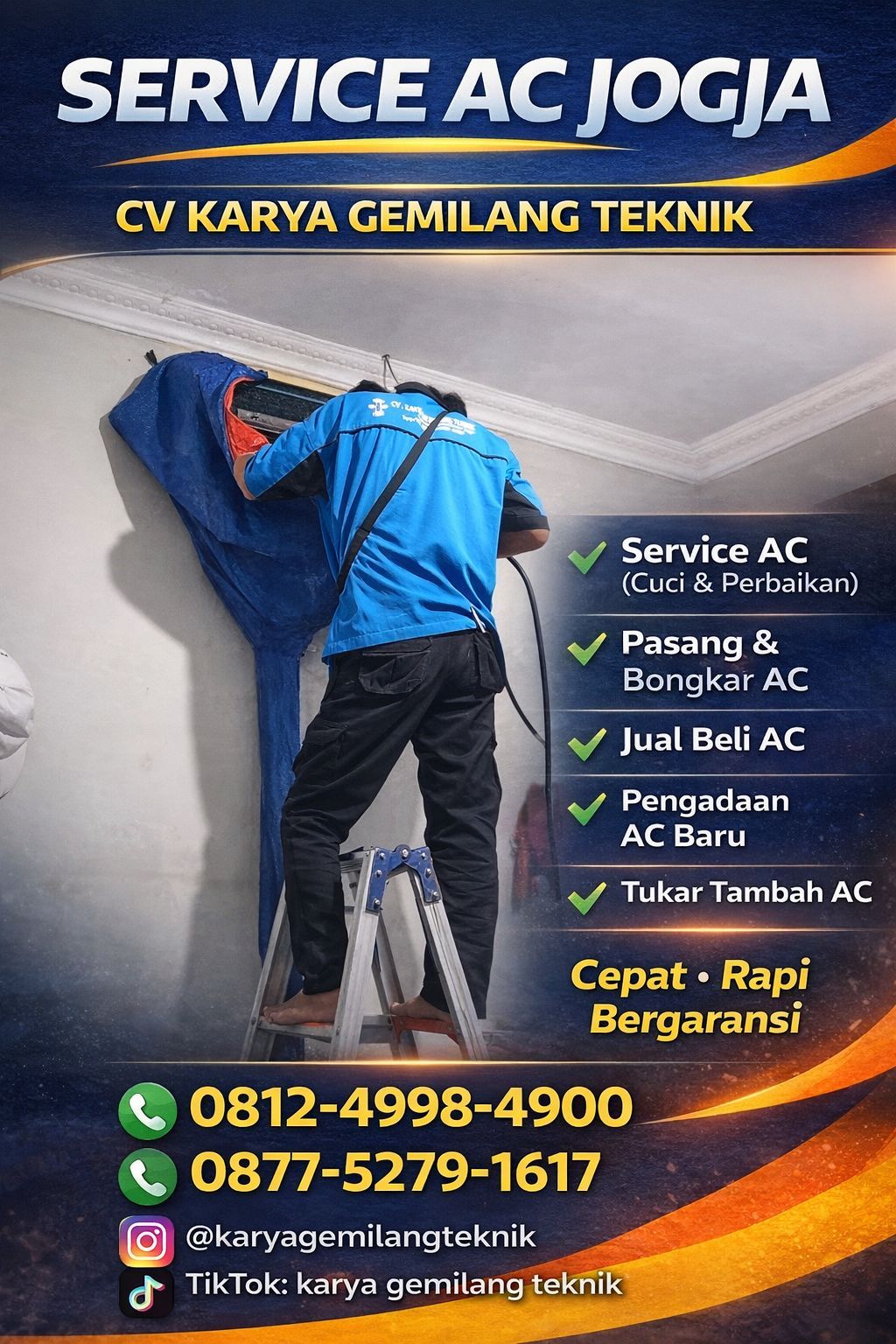 Cuci AC Bantul 24 Jam – Teknisi Panggilan Rumah dan Kost Siap Datang Cepat