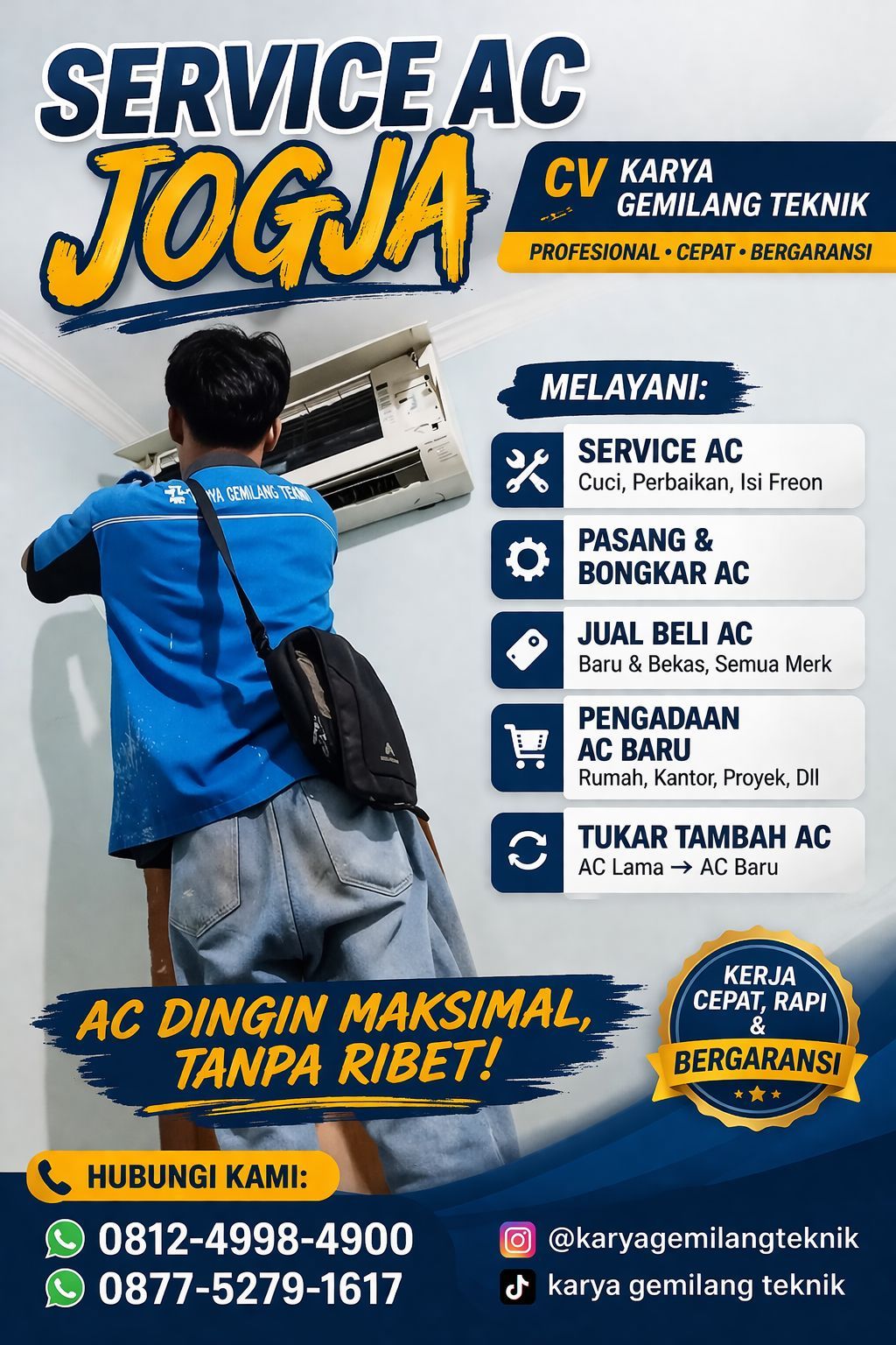 JASA SERVICE AC SLEMAN TERDEKAT & TERPERCAYA 2026
