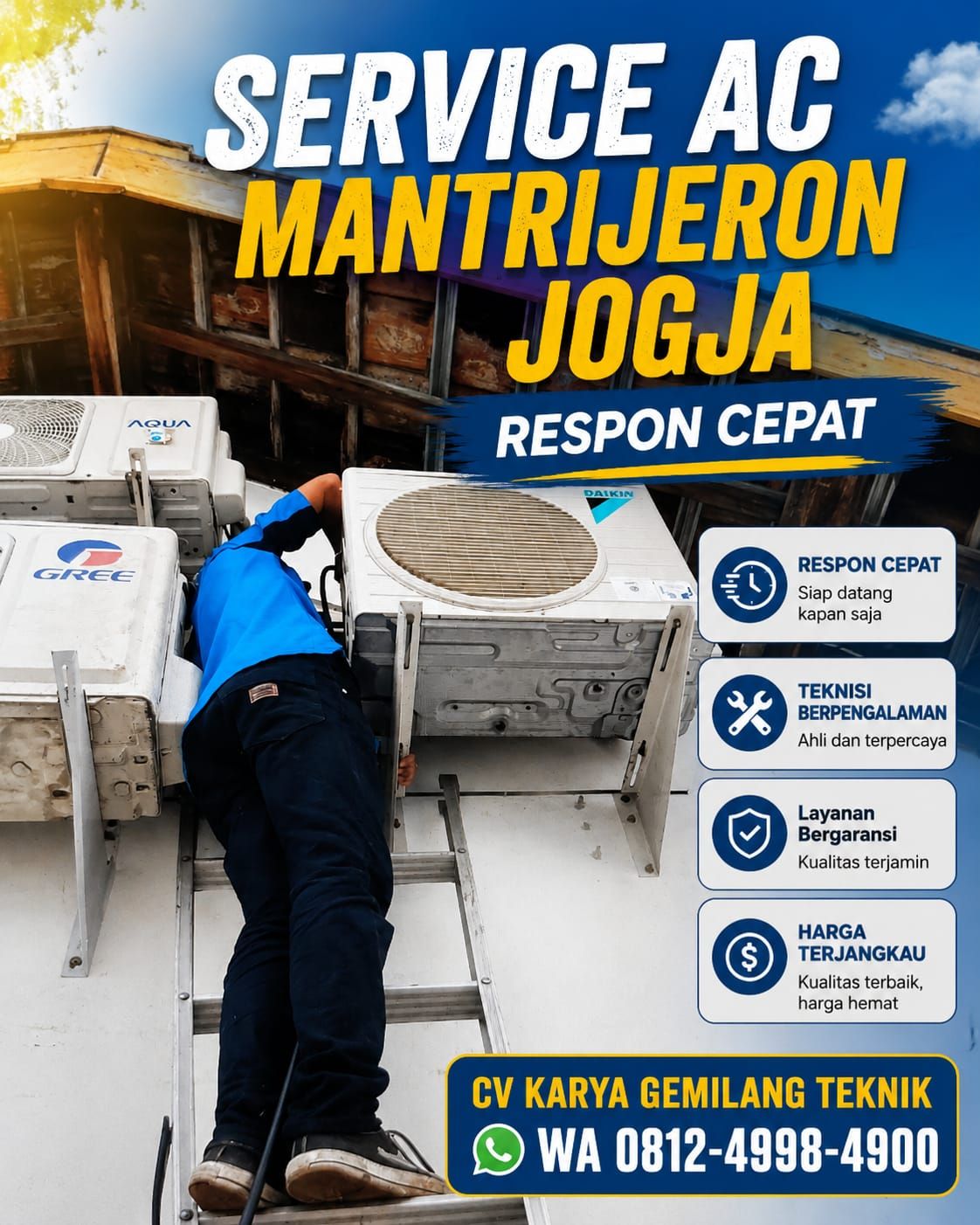 Ahli Service AC Jogja Solusi AC Dingin Kembali Tanpa Ribet
