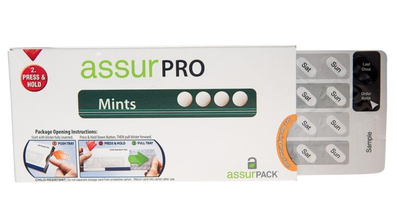 AssurPro with cannabis infused mints