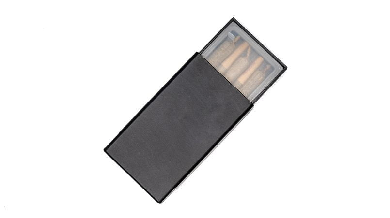 SecurSlide® MatchBox 4 with airtight PE insert for pre rolls and edibles