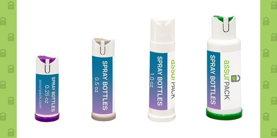 AssurPack’s CR Metered Dose Spray Bottles for the Cannabis Industry