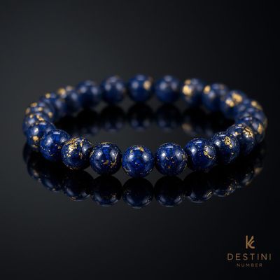 Lapis Lazuli crystal bracelet for third eye activation from Destini Numbers