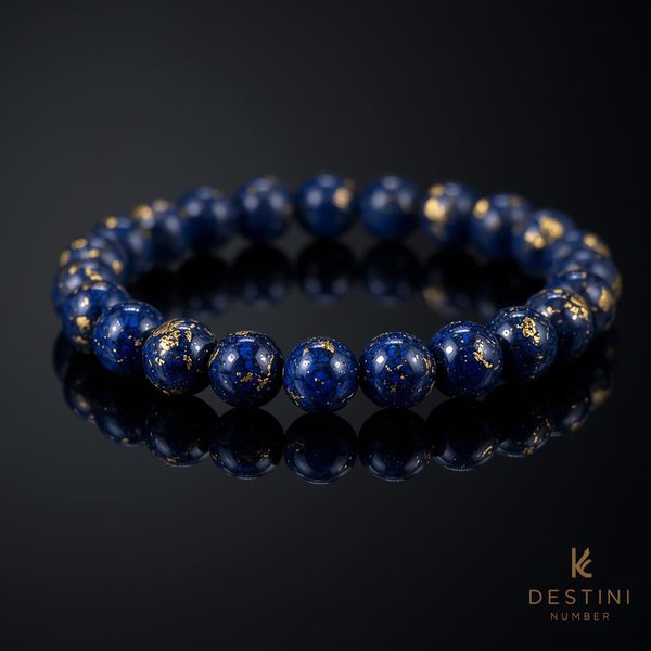 Lapis Lazuli crystal bracelet for third eye activation from Destini Numbers