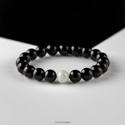 The Protective Shield crystal bracelet for tourmaline blocks negativity while selenite keeps your energy pure from Destini Numbers