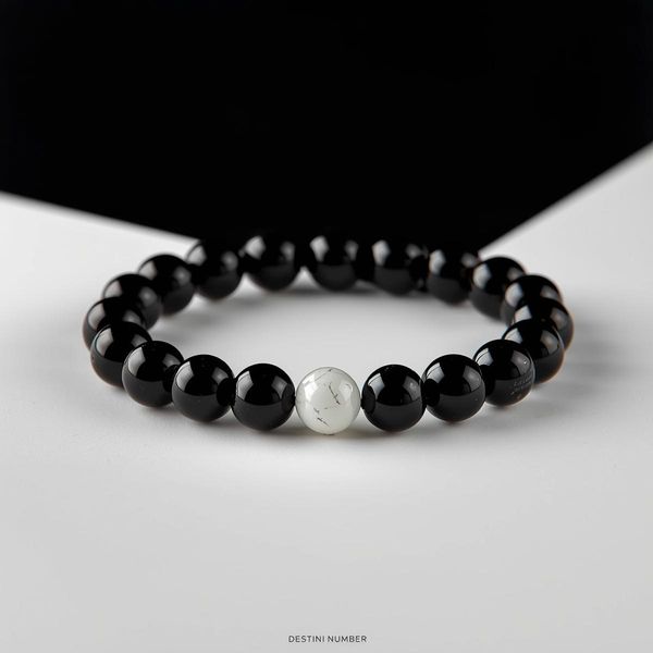 The Protective Shield crystal bracelet for tourmaline blocks negativity while selenite keeps your energy pure from Destini Numbers