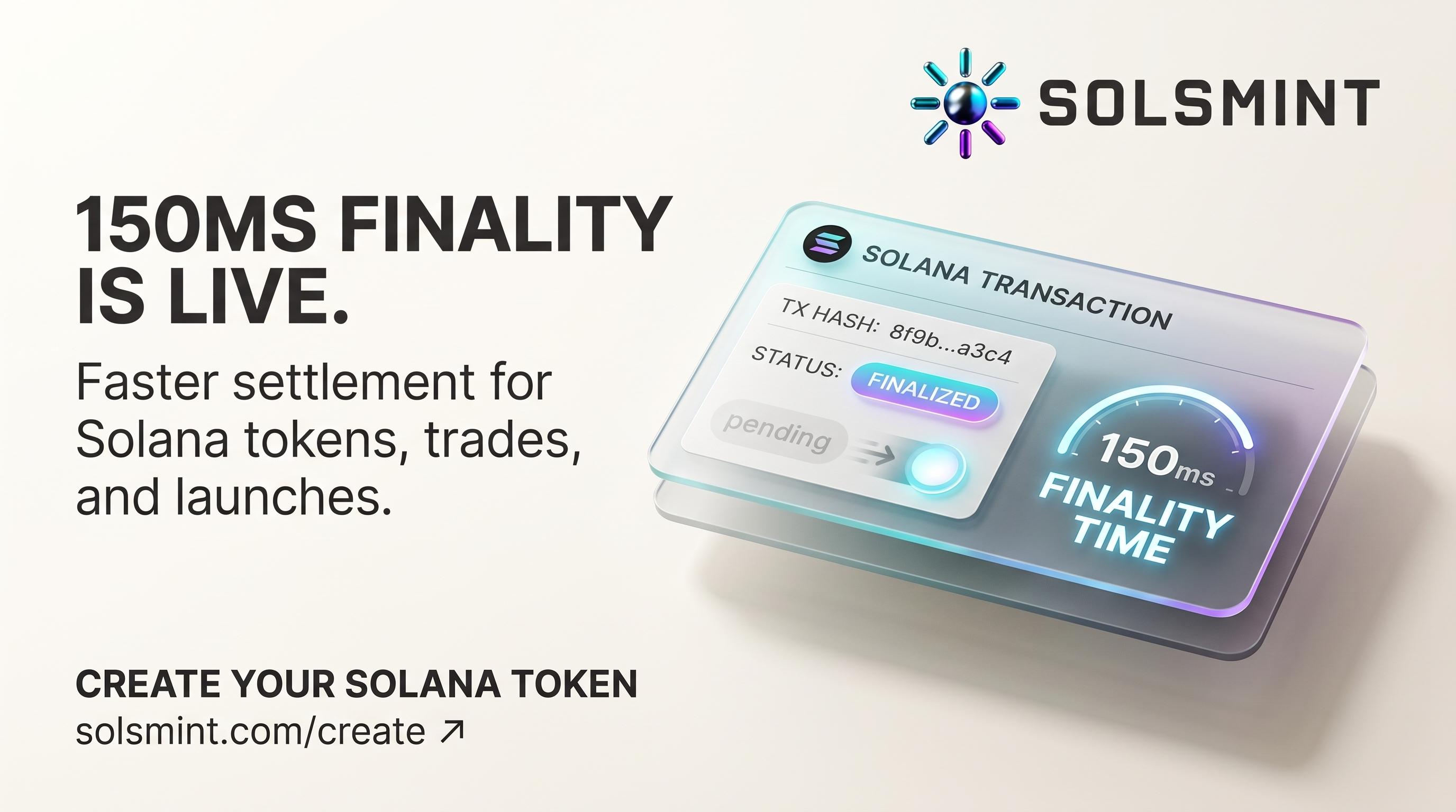 Cover image for Solana Alpenglow Upgrade: What 150ms Finality Means for Meme Coins and Token Creators