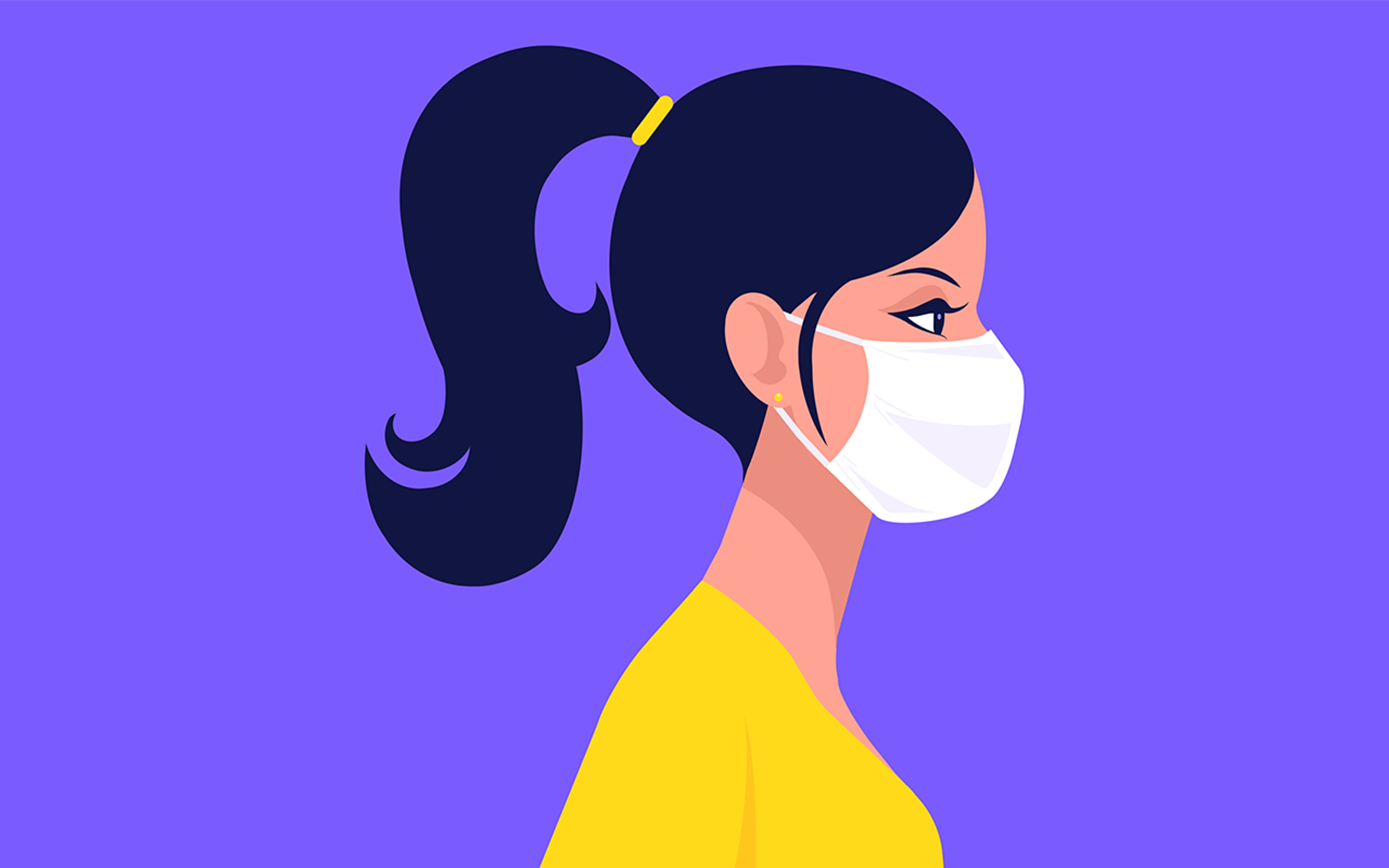 Woman Wearing Face Mask image