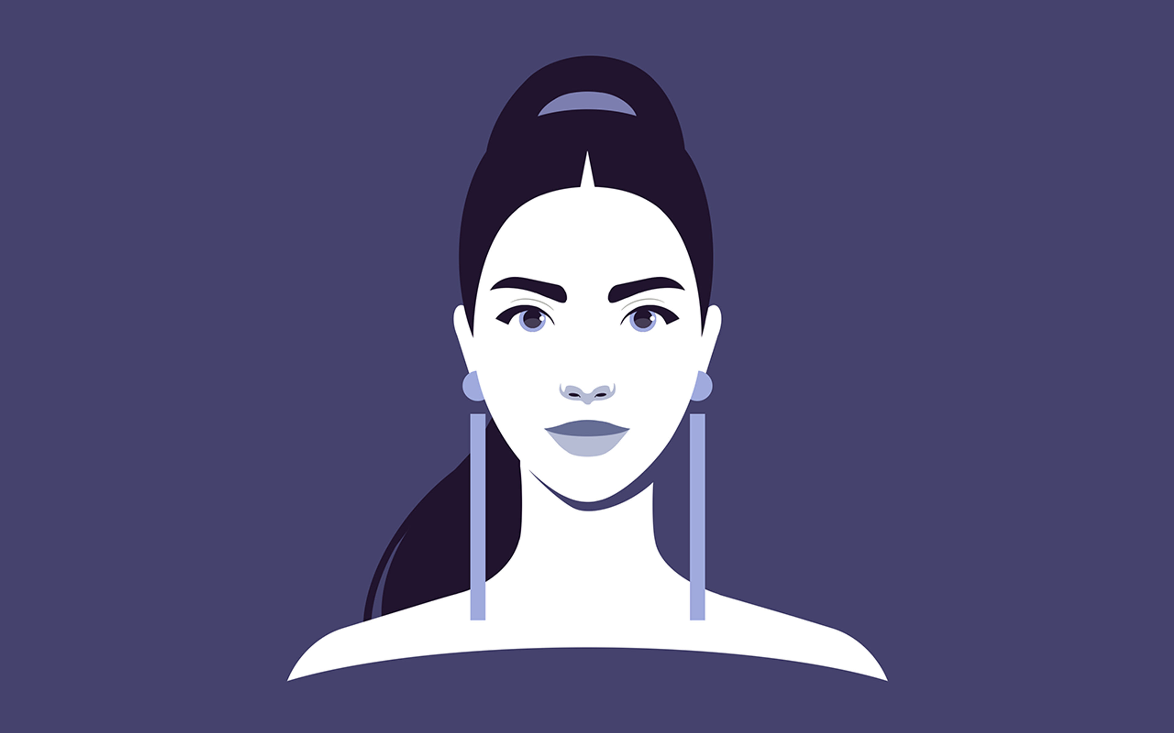 Woman With Long Earrings image