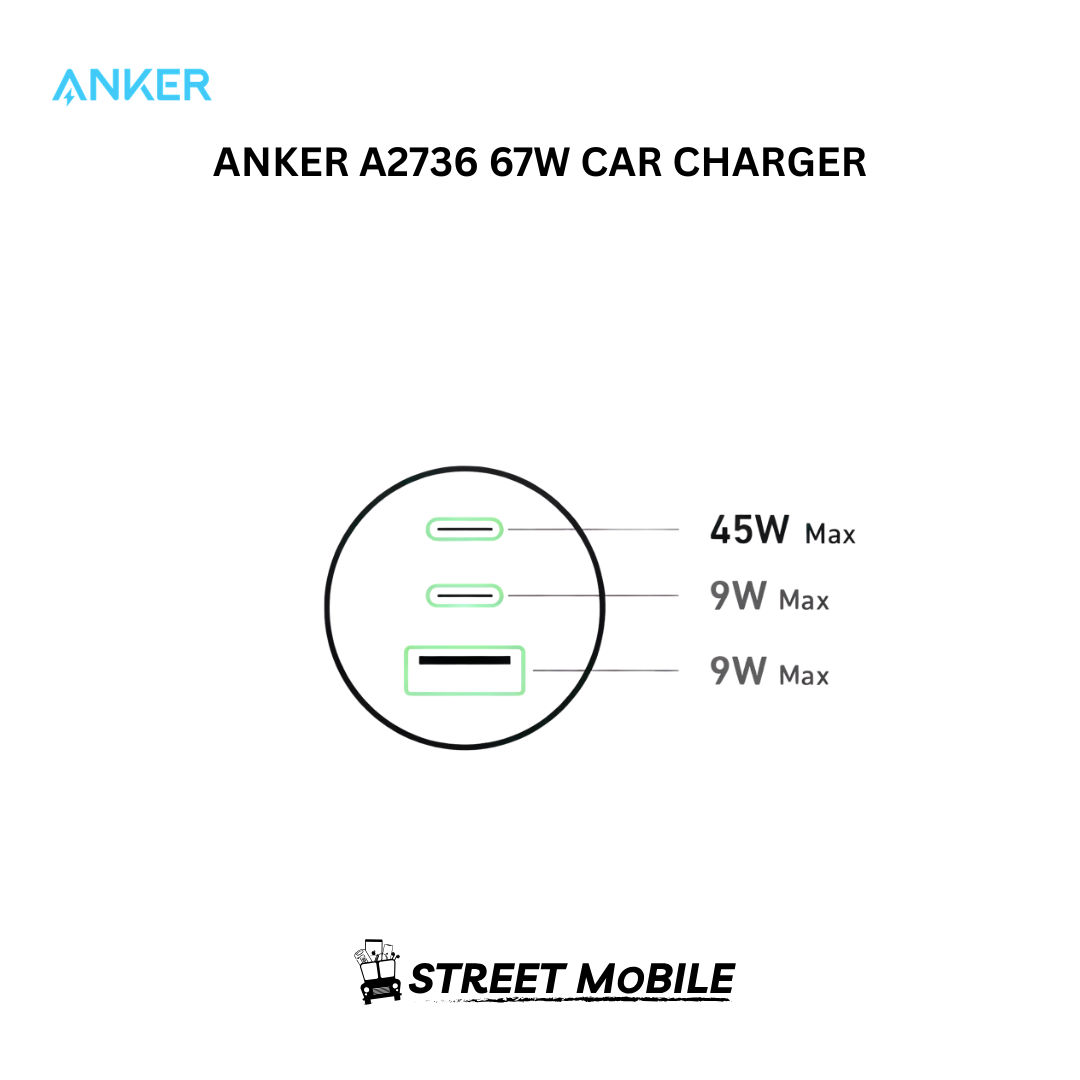 ANKER A2736 67W CAR CHARGER thumbnail 3