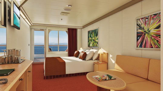 8N - Aft-View Extended Balcony Stateroom Photo