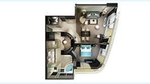 H2 - Haven Deluxe Owner's Suite with Large Balcony Plan