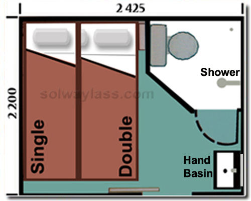 Double/Twin with Ensuite Plan