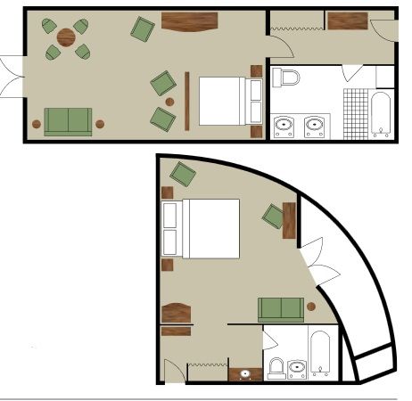 LS - Luxury Suites with Private or Open Veranda Plan