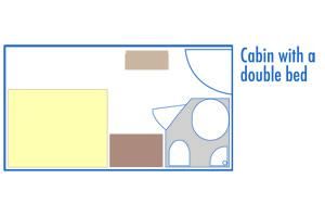 Middle deck 2 adjustable twin beds Plan