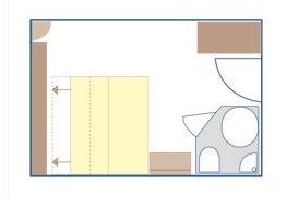 Upper deck 2 adjustable twin beds Plan