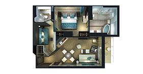 H4 - The Haven 2-Bedroom Family Villa with Balcony Plan