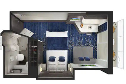 B1 - Aft Facing Balcony (After 04 Oct 2020) Plan