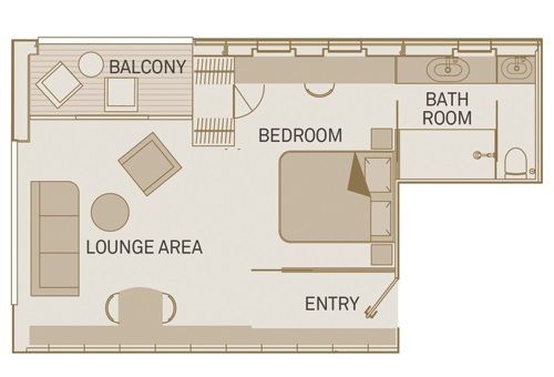 Cat R - Royal Balcony Suite Plan