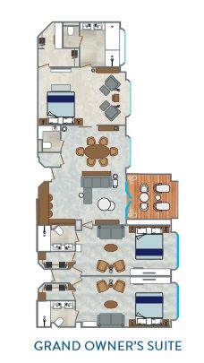 Grand Owner's Suite Midship Plan