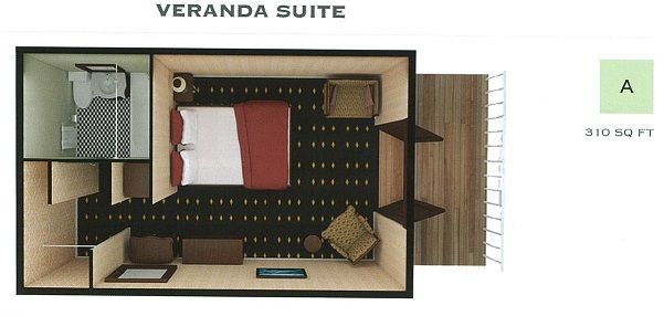 A - Suite with Veranda Plan