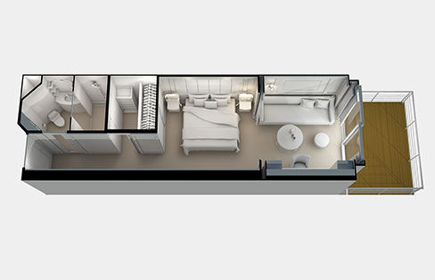 G1 - Deluxe Veranda Suite Plan