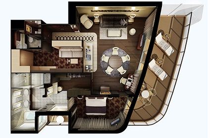 H2 - Haven Deluxe Owners Suite with Large Balcony Plan