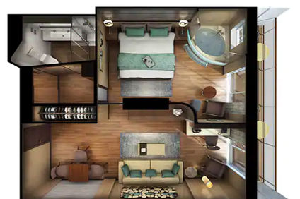 HD - Haven Deluxe Suite with Balcony (After 11 Oct 2020) Plan