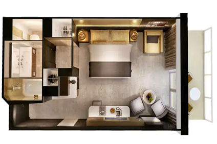 HF - Haven Courtyard Penthouse with Balcony (After 11 Oct 2020) Plan