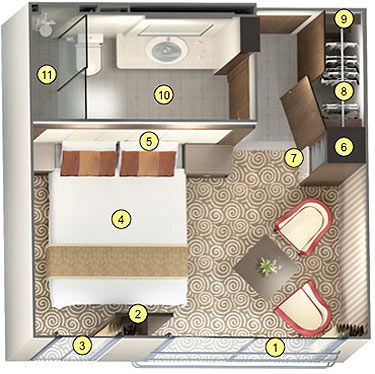 Category 6 Cabin  Plan