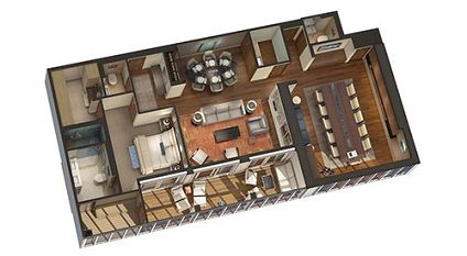 OS - Owners Suite 1 Bedroom (From 22 April 2018) Plan