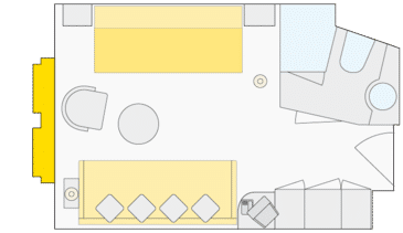 Category S - 2 Bed Oceanview Plan