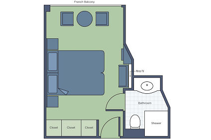 French Balcony  Plan