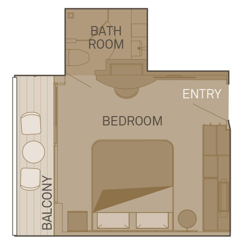 Cat BD - Deluxe Balcony Suite Plan