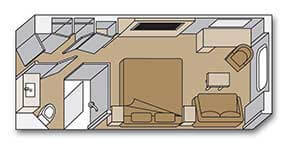 C - Oceanview Staterooms Plan