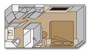 L - Interior Stateroom Plan