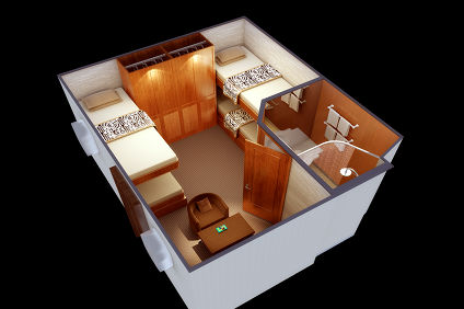 Class C - 4 Pax Porthole  Plan