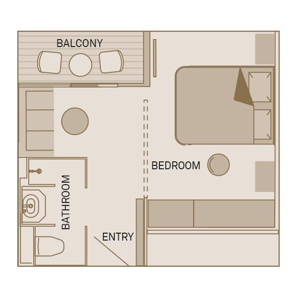 Cat CA - Balcony Suite Plan