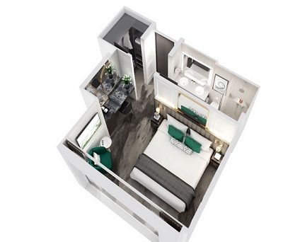 S1 - River Suite Deluxe with Panoramic Balcony Window Plan