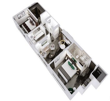 CS - Crystal Suite 2 Bedroom Plan