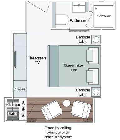 A - Emerald Panorama Balcony Suite Plan