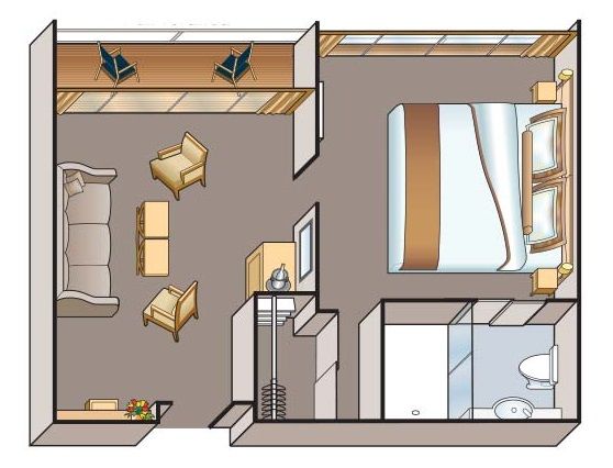 AA - Veranda Suite Plan